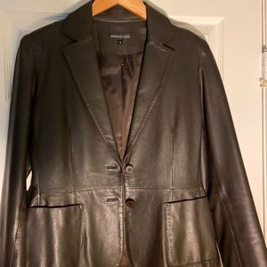 Vintage Leather Blazer
